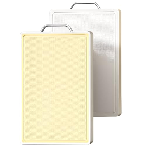 Tabla de cortar reversible con superficie texturizada antideslizante – Polietileno alimentario grueso de 0.82" apto para cuchillos y duradera para carne, pescado, frutas y verduras (15" x 11") miniatura 1