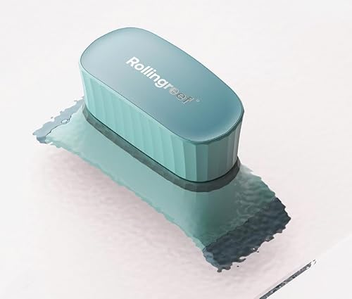 Rollingreef Aquarium Magnet Glass Cleaner, Exclusive Silicone Aquarium Algae Scraper, Aquarium Magnet Glass Cleaner, Aquarium Glass Scraper Cleaning