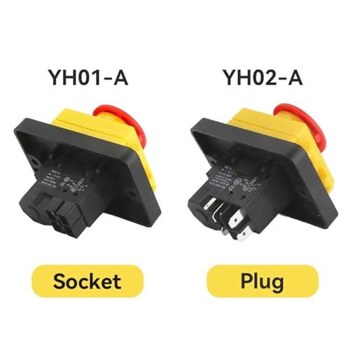 Interrupteur électromagnétique YH02-A protection bouton poussoir machine-outil - 4