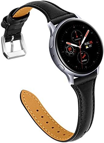 JOYOZY Compatible with Samsung Galaxy Active 2 Watch Band 40mm 44mm, Genuine Leather Band for Galaxy Watch 5/4 40mm 44mm/Watch 5 Pro/Watch 4 Classic /watch3 41mm Woman Band Accessories Smartwatch