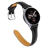 JOYOZY Compatible with Samsung Galaxy Active 2 Watch Band 40mm 44mm, Genuine Leather Band for Galaxy