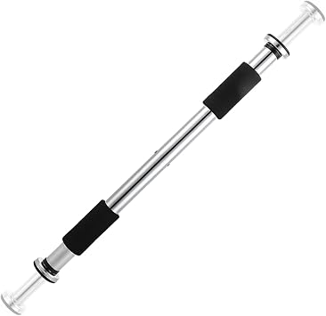 Trintion Pull Up Bar Doorway Adjustable No Screw Chin Up with Soft HandleStrength Training 63-100cm Stainless Steel Pullup Fitness Upper Body for Home Gym