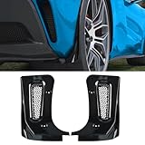 BILLFARO Extended Rear Splash Guards Mud Flaps,ABS Plastic Wheels Rock Guards Mudflap Fender Mudguard Mud Guards Protector ﻿Accessories for Corvette C8 Z06 2023+ for C8 E-Ray 2024+