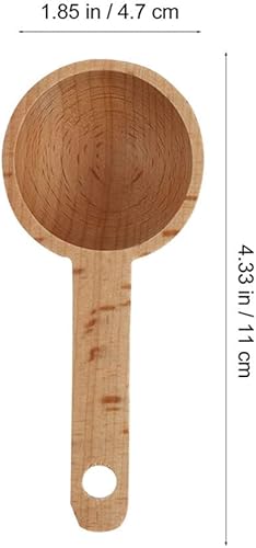 Miniatura 2 de Cucharón de café de madera, 2 uds, cucharón para servir en la cocina, para el hogar, restaurante, boda, comedor, vajilla