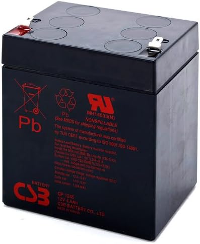 CSB GP1245-F1 Sealed Lead Acid - AGM - VRLA Battery - This is an AJC Brand Replacement