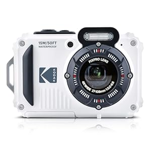 Kodak PIXPRO WPZ2 16MP 4x Zoom Tough Compact Camera - White