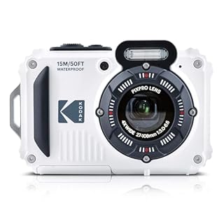KODAK Pixpro WPZ2 - Fotocamera Digitale Compatta 16M Pixel, Impermeabile fino a 15m, Antiurto, Video 720p, Schermo LCD 2,7 - Batteria Li-ion, Bianco