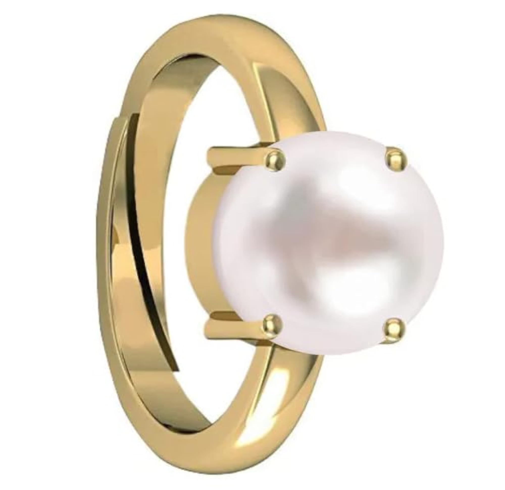 5.00 Carat Certified Pearl Moti Stone Ring