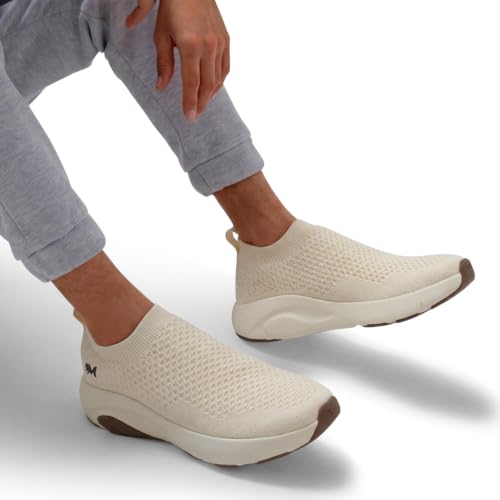 Image of Neeman's Begin Walk Soothe Unisex Slip On Walking Shoes | Breathable Knit Sneakers | Lightweight Cushioned Casual Shoes | Comfortable, Travel & Running Footwear