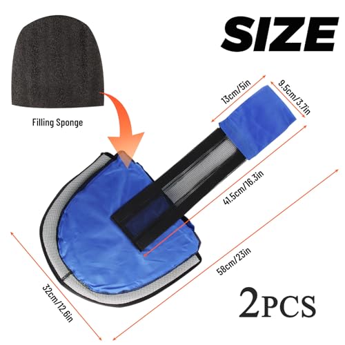 2pcs Ausstiegshilfe Pool für Tiere, dellyy Pool Ausstiegshilfe Tiere, Schwimmende Rampe Rettungen, Tierrampe Kleintier Swimming Fluchtrampe (blau,2pcs)