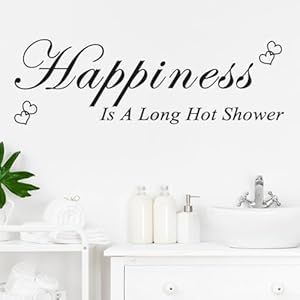 Allthingstore Happiness Is A Long Hot Shower Aufkleber