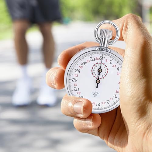 Chronomètre analogique à 13 rubis mécanique pour précision sport