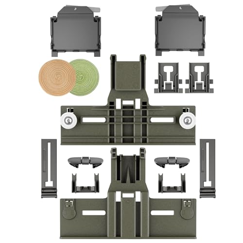 Upgraded W10350375 Dishwasher Top Rack Adjuster Parts & W10195372 W10195373 Dishwasher Rack Adjuster Housing for Whirlpool WDT730PAHZ0, WDT750SAHZ0, Fit Kenmore Kitchenaid Dishwasher Parts Upper Rack