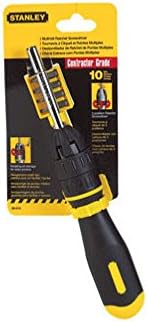 Stanley Hand Tools 68-010 10 In 1 Multi Bit Ratchet Screwdriver