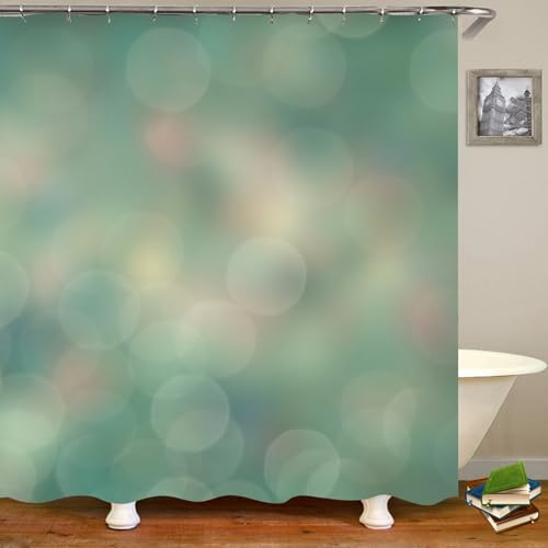 Rideau douche haute densité en textile durable bleu lavable machine