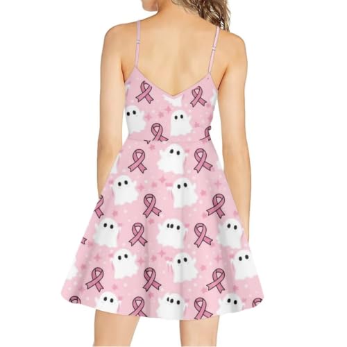 Image of Cozeyat Women Girls Summer Sleeveless Dress Casual Swing Beach Cover Up Knee Length Dresses,Large Size XS-4XL