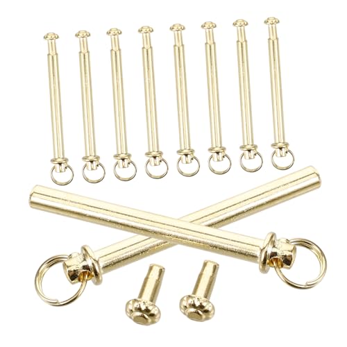 Ciieeo 10juegos Remaches y Tuercas para Eje De Ventilador De Mano Kit De Reparación Accesorios De Sujetación