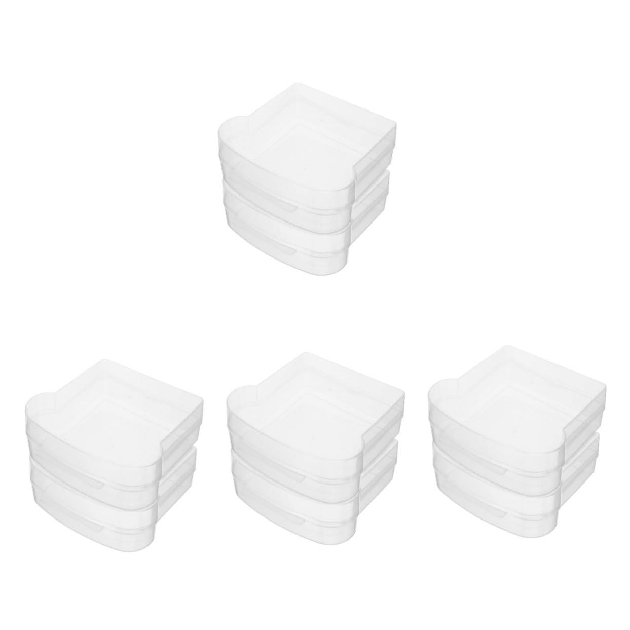 Alipis 4 Set Sottosandwich Contenitore Contenitori Cesto Di Pane Ermetico Cucina Isolato Custodia Sigillante Sandwich Caso Di Sandwich Piccolo Contenitore Pp 2 Pezzi*4