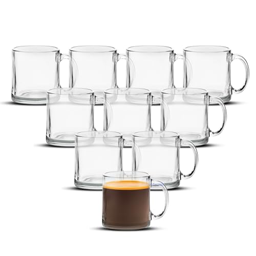 Set de 10 Mugs de Vidrio Transparente 13 oz miniatura 1