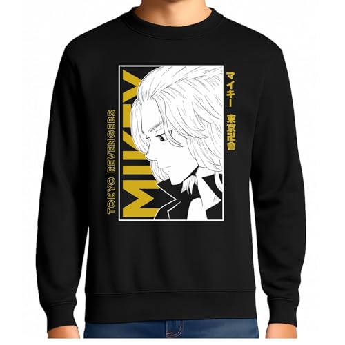 the Fan Tee Sudadera Adulto Sin Capucha de Hombre Dibujos Animados Tokio Anime japonés – Banda Callejera y Líder del Rubio, Mikey, Gang 011 XXL