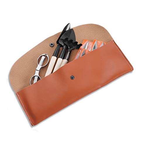 Sanlykate Bonsai Tool Kit 8Pc, Basic Trimmer Set Include Pruner, Fold Scissors, Tweezer, Spades, Rake #TOP2