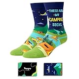 HAPPYPOP Unisex Camping Socks Camper Socks RV Socks, Camping Gifts Camper Gifts RV Gifts Gifts For Camper Who Have Everything Gifts For RV Travelers