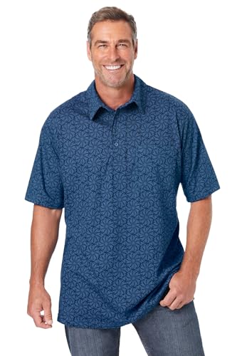 Polo para hombre KingSize, talla grande y alta, de jersey ligero miniatura 1