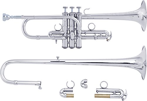 Bach Ade190 Stradivarius Artisan Series Eb/D Trumpet Ade190S Silver #TOP25