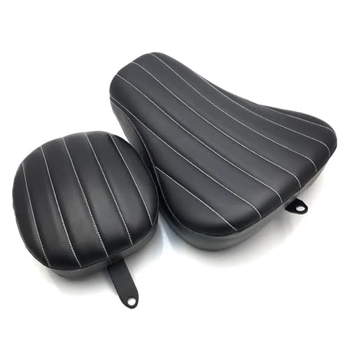 Asiento cojín individual de cuero Harley elimina dolores de espalda XL883 XL1200
