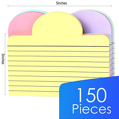 Tabbed-Index-Cards-with-Assorted-Colors-3-x-5-Inch-Index-Cards-with-Blank-Tabs-for-Office-School-Supplies-30-Pages-Per-Pack-5-Packs