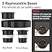 [2 Packs] Kids Car Seat Tray, Travel Tray with Cup Holder for Toddler Baby, Kids Car Seat Food Snack Organizer for Road Trip, Stroller snack tray travel must haves - Black