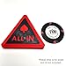 Hill Country Vinyl 3D Printed All in Triangle Button for Texas Hold'em Poker (2.5in [Standard], Blue/Black)