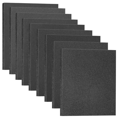 STEBRUAM 18 Piezas Papel De Lija,120/180/240/320/400/600/800/1000/2000 Grano seco y húmedo 230x280mm para madera lijado de metales y pulido automotriz Acabado de muebles de madera Lijado