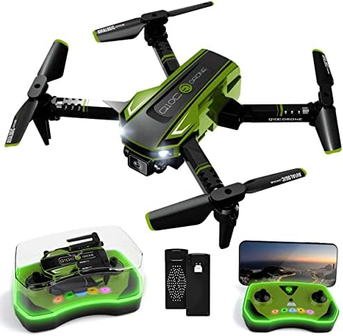 AVIALOGIC Mini Drone with Camera for Kids - 1080P HD FPV Drones, Remote Control Cool Toys Gifts for Boys Girls with LED Display Controller, Foldable Portable RC Quadcopters for Beginner