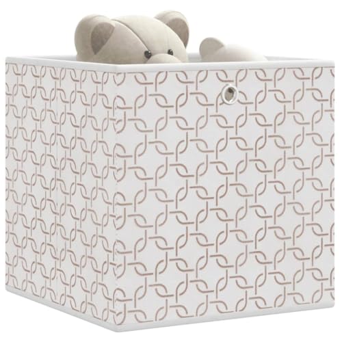 Genérico Cajas almacenaje Plegables 4uds Tela no Tejida Crema 32x32x32cm,Casa y jardín,Productos del hogar,Organización y Almacenamiento,Cestas para almacenaje-4018981