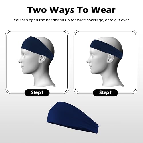 Image of Headbands for Men 6PCS, Summer-Exclusive Lightweight Hair Men Head Bands