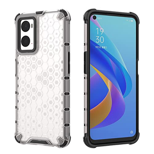 Image of Glasgow Back Case Cover Compatible with Oppo A76 / A96 (Stylish Design) - Transparent