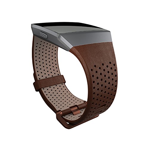 Fitbit Ionic Perforated Leather Accessory Band, Cognac, Large