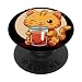Cat Boba Tea Bubble kawaii Kitty Anime cute neko japanese PopSockets Standard PopGrip