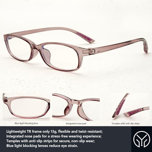 Image of Y2K Blue Light Blocking Glasses for Women Office Siren Eyeglasses