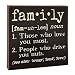 The Definition of Family - Decorative Wood Sign 6-in x 6-in