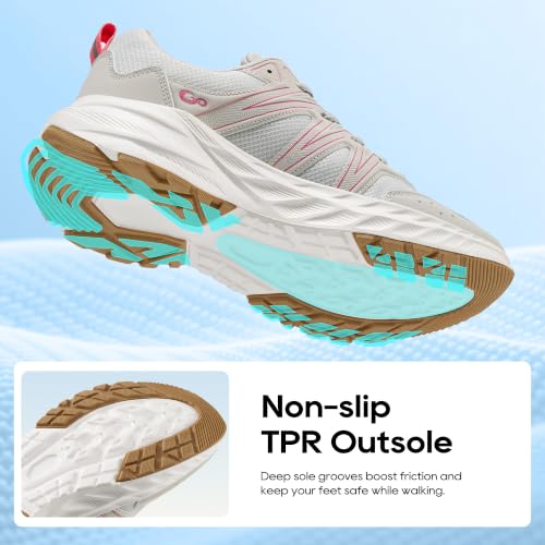 Image of Ablanczoom Womens Walking Shoes Breathable Lightweight Tennis Sneakers