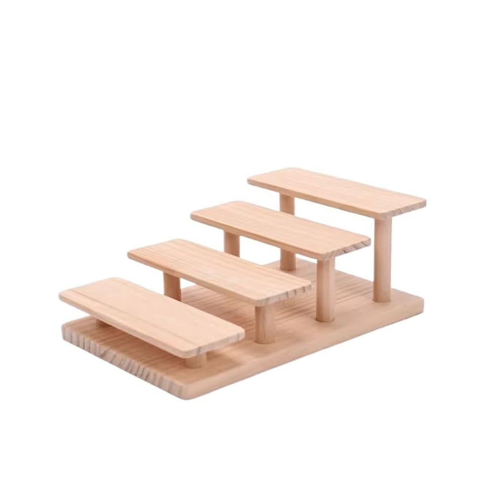 guiling-1986 Eyeglasses Display Rack Solid Wood Staircase Eye Display Rack Sunglasses Counter Props Glasses Store Fourth Floor Organizer for Eyewear(Small)