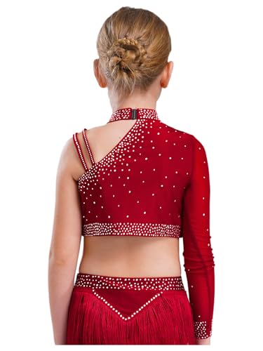 Kids Girls Athletic Workout Suit Gymnastics Crop Top with Matching Shorts Hairband Dance Tumbling Outfit4