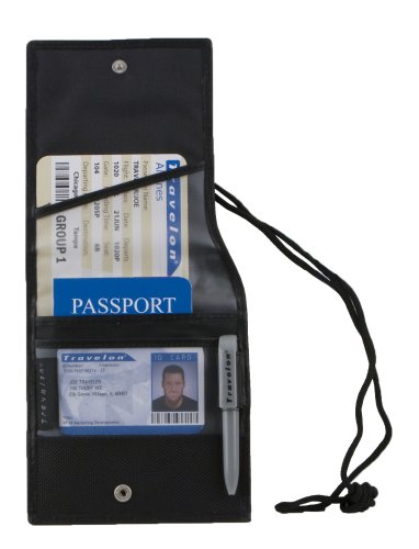 Travelon Rfid Blocking Id And Boarding Pass Holder, Black, One Size #TOP1