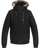 abrigos quiksilver para mujer Aislante PrimaLoft black Eco; tejido interior: Forro de sherpa y tafetán; costuras recubiertas en zonas críticas; capucha fija