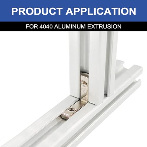 Image of 26pcs Seekliny 4040 Aluminum Extrusion Connector Corner Bracket Joining 4040 Hardware T-Slotted Accessories with Screws for 8020 Aluminum Profile 3D Printer Frame Spare Parts Silver
