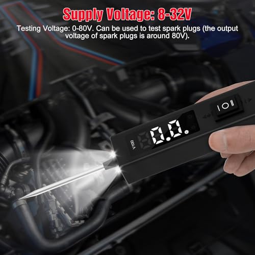 Power Circuit Probe Tester,OBDMONSTER V100 Automotive Circuit Tester, 0-80V DC Test Light Automotive Short Circuit Finder, Auto Electrical Circuit Tester, Car Fuse Tester, Automotive Tool