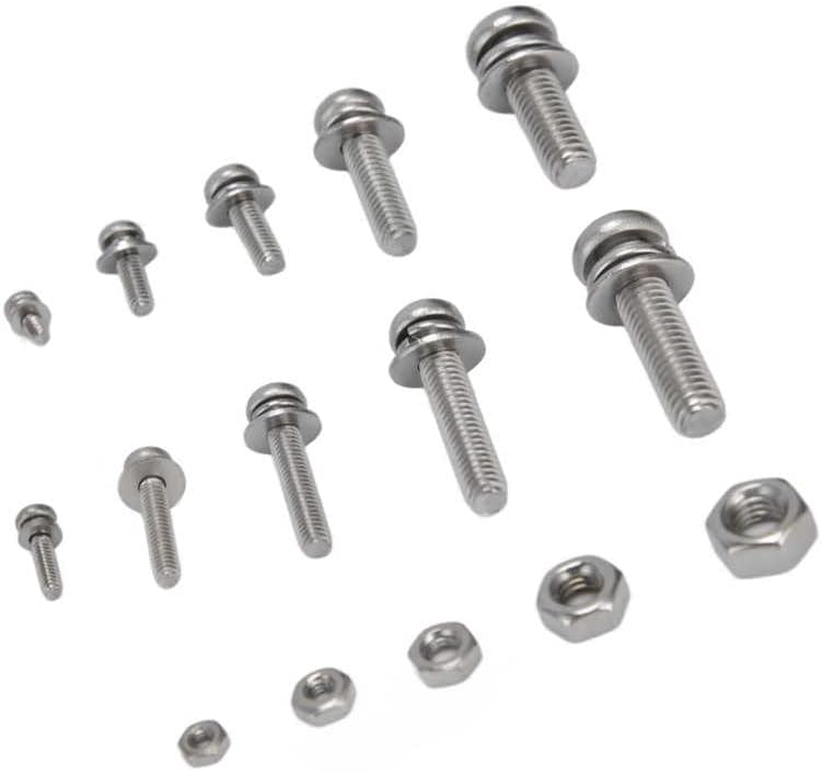 300Pcs Screws Washer Nuts Assortment Kit 304 Stainless Steel Pan Head Screw for Professionals tornillos para madera|Screws| -
