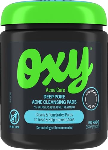 Oxy Deep Pore Acne Facial Cleansing Pads, Maximum Strength 2% Sal...